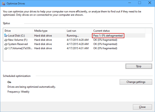 Cleanup and optimization windows 10